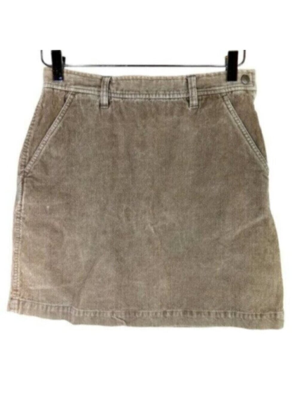 J. Crew | Tan Side Zip Corduroy Mini Skirt Size 4